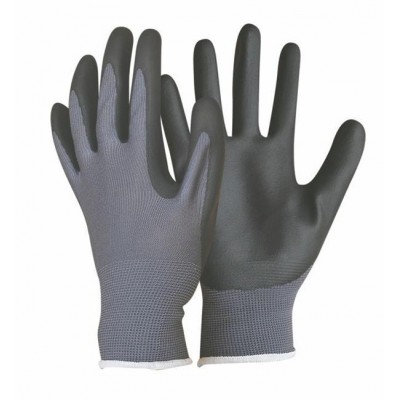 China manufacturer Micro foam nitrile coated glove 15G nylon glove