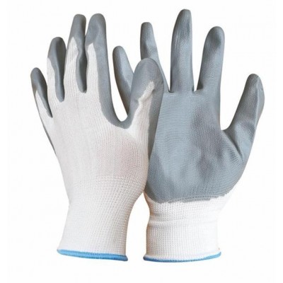 13 gauge cheap price custom nitrile coated work gloves garden gloves