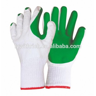 10Gauge T/C Rubber Latex Palm Coated Gloves/Safety Glove