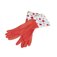 Waterproof hand protective dishwashing laundry long sleeve household kitchen rubber gloves