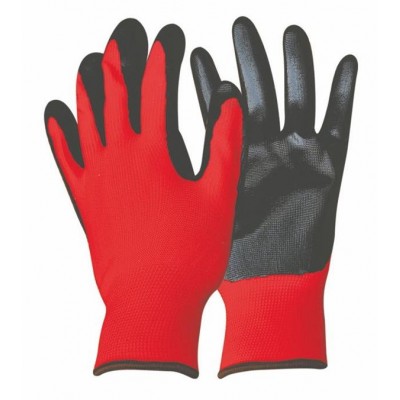 oil proof nitrile coated work gloves with EN388 / western safety gloves