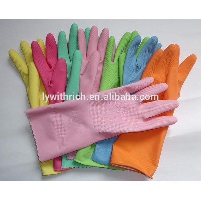 household latex gloves with different color ,for example, yellow, pink, green, blue,etc.